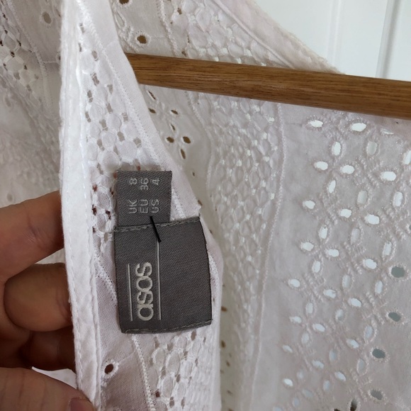 White Eyelet ASOS Dress - Picture 4 of 5